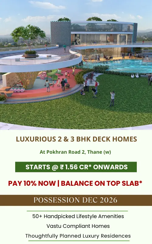 Elevated jogging track and outdoor gym at Mahavir Spring Thane West